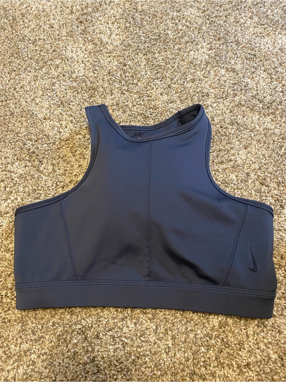 Nike Women's Navy High-Neck Performance Sports Bra